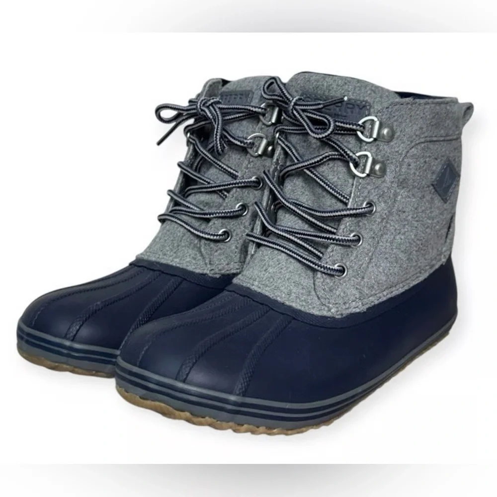 Sperry Kids Navy and Gray Boots